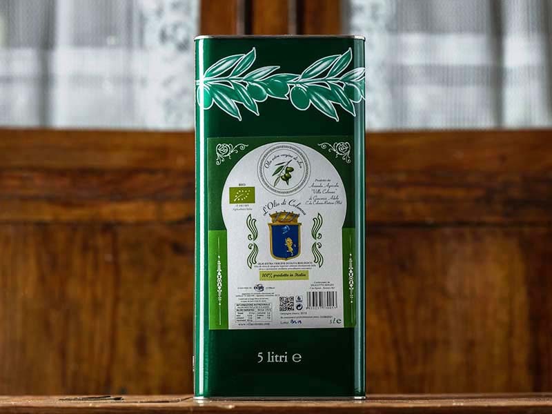 Olio extravergine di oliva siciliano biologico – latta 5 lt