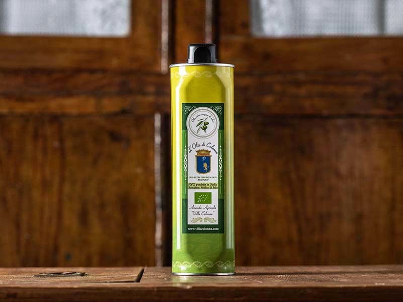 Olio extravergine di oliva siciliano biologico – latta 0,75 lt