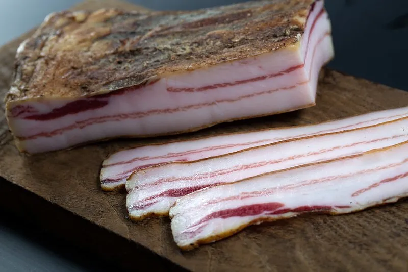 Pancetta tesa di suino nero dei Nebrodi