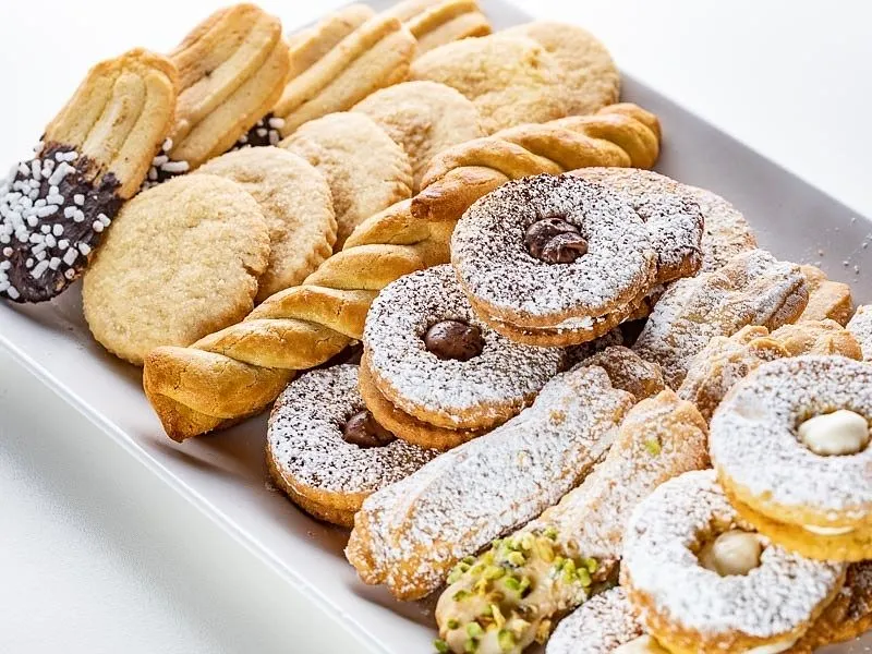 Biscotti di pasta frolla assortiti
