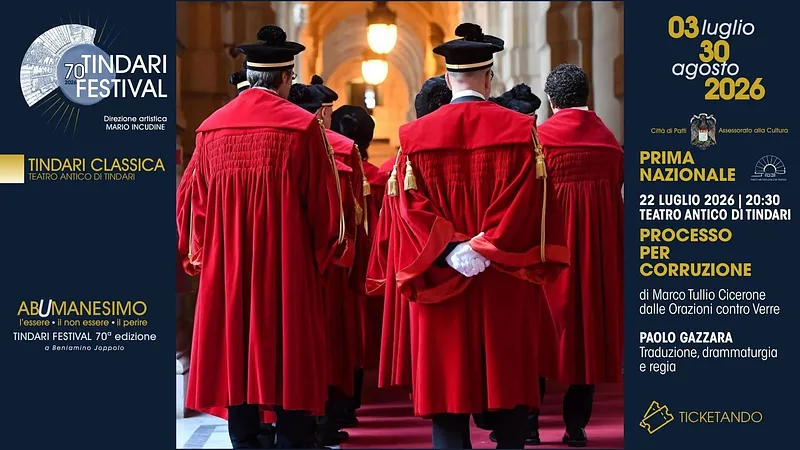 PROCESSO PER CORRUZIONE di M.T. Cicerone | TINDARI FESTIVAL 70 | Classica