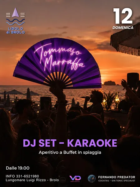 DJ Set & Karaoke con Tommaso Marraffa - LIDOLO DI BROLO