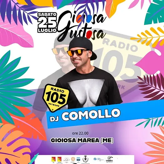 Dj Comollo di Radio 105 a Gioiosa Marea