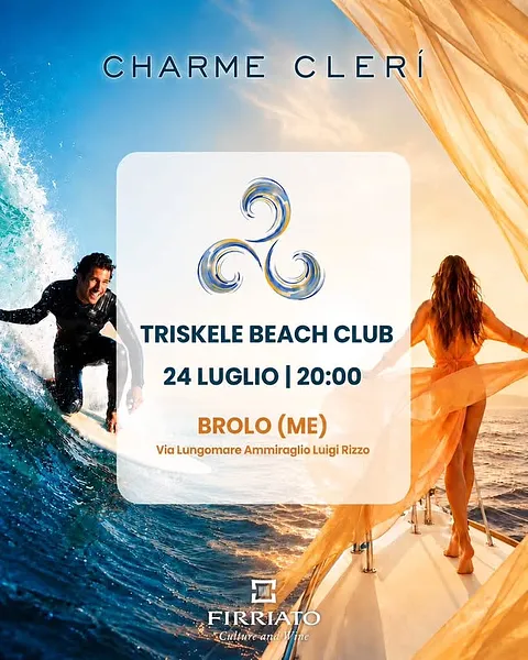 𝐂𝐡𝐚𝐫𝐦𝐞 𝐂𝐥𝐞𝐫𝐢́  - Triskele Beach Club