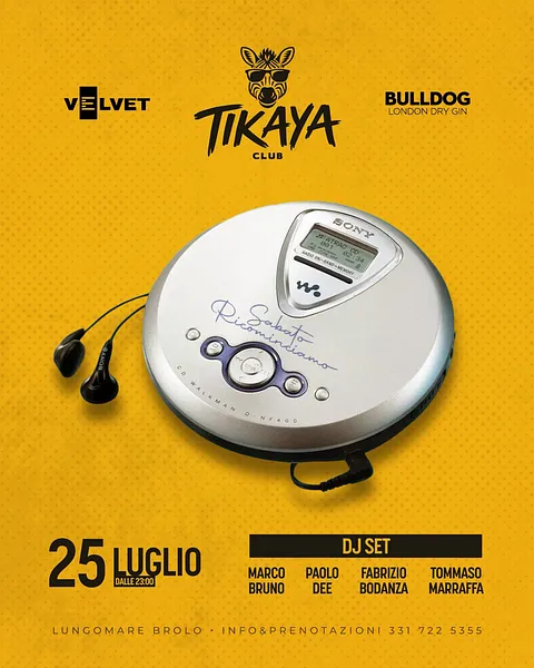 Sabato Ricominciamo al Tikaya Club