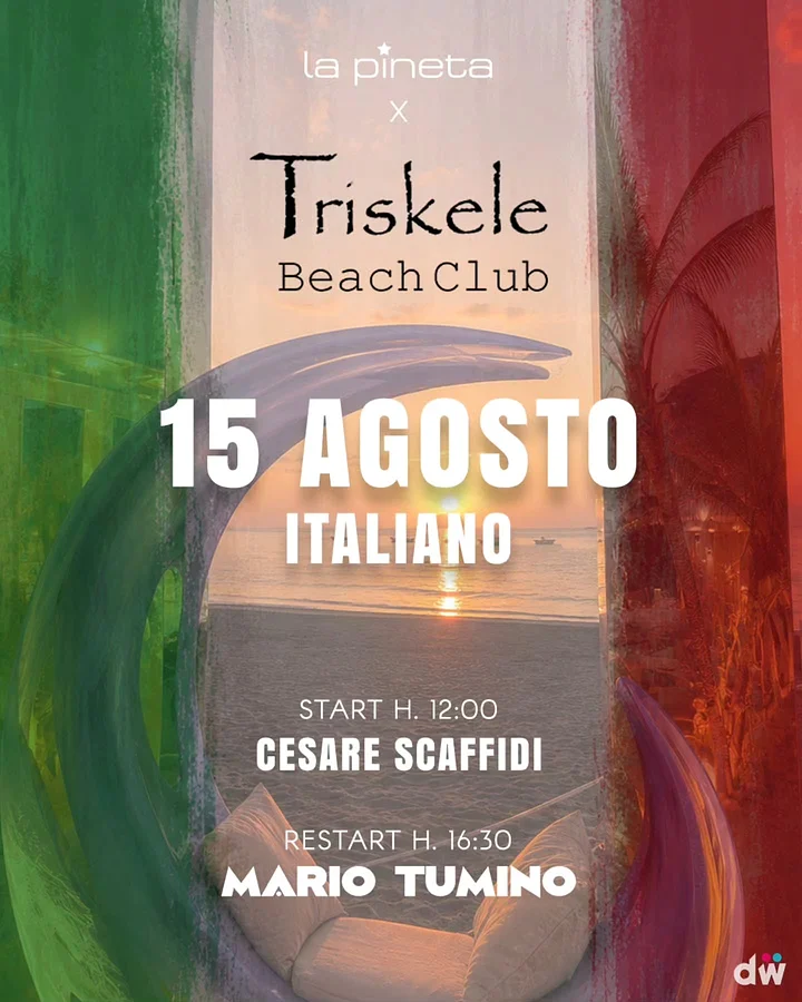 Ferragosto al Triskele Beach Club · Ttattà Go