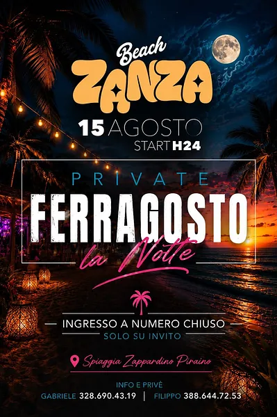 Private Ferragosto - Zanza Beach Club
