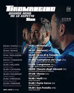 Tiromancino – Quando Meno Me Lo Aspetto Tour 2026 — foto 1