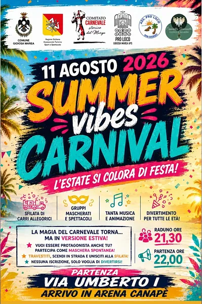 "Carnevale Estivo" - Partenza Incrocio Via Lombardia e Via Umberto I Arrivo Arena Canapè