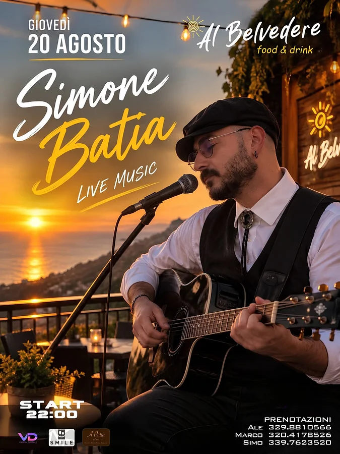 Simone Batia al Belvedere food & Drink · Ttattà Go