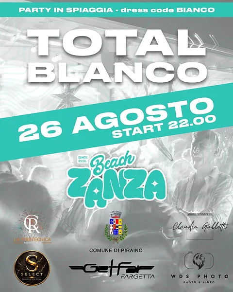 Total Blanco allo Zanza Beach Club