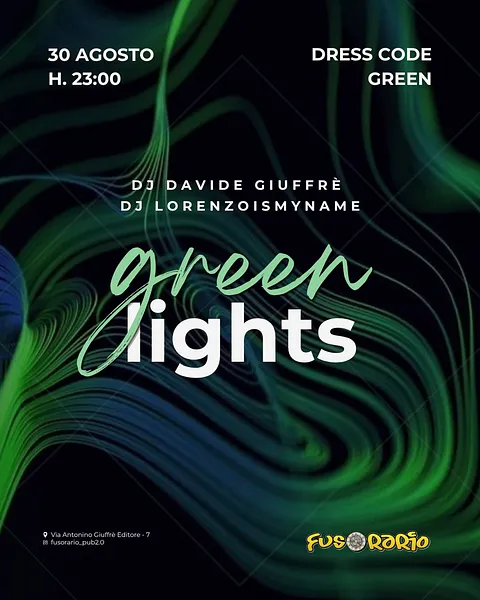 Green Lights al Fusorario Pub