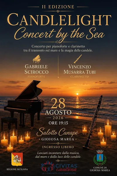 "Candlelight - Concert by the Sea - Gabriele Scirocco al Pianoforte e Vincenzo Musarra Tubi al Clarinetto