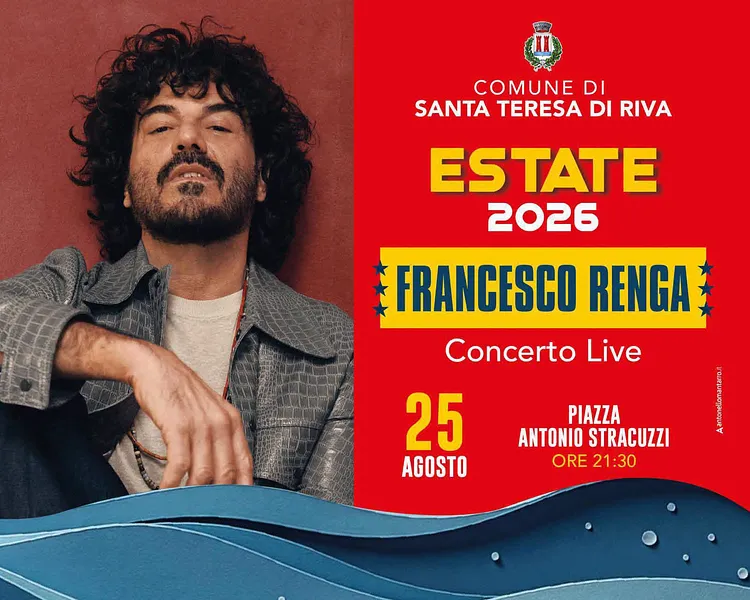 Francesco Renga in concerto a Santa Teresa di Riva