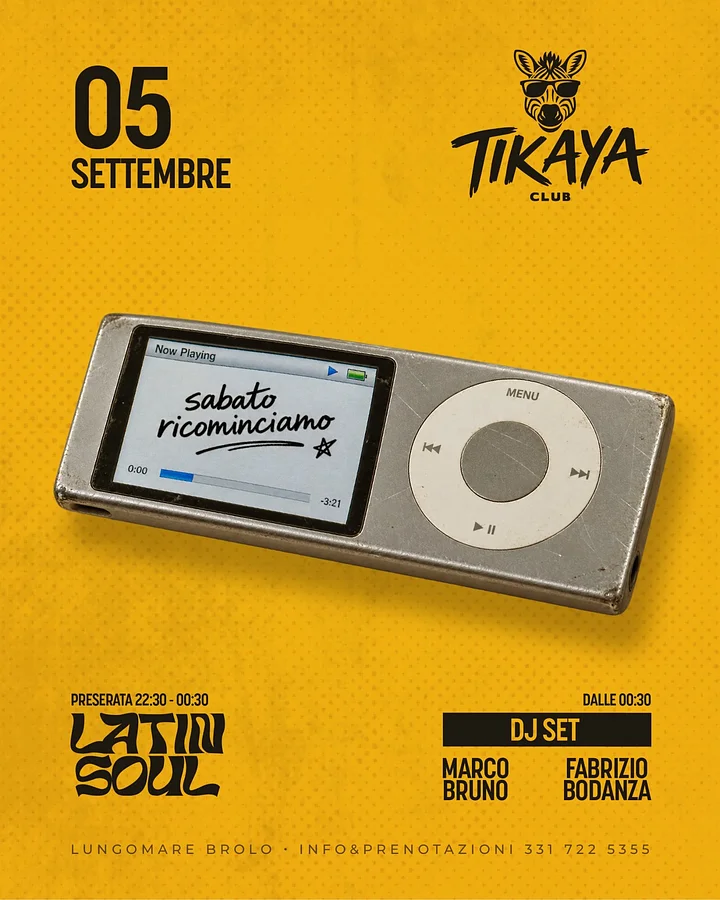 Sabato Ricominciamo al Tikaya Club (copia) · Ttattà Go