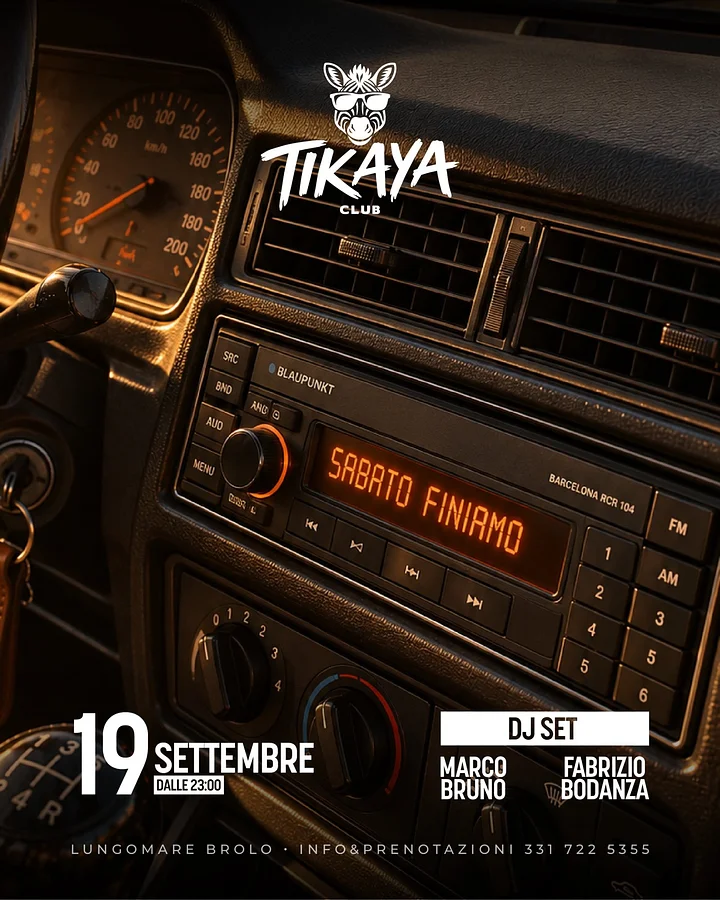Sabato Finiamo al Tikaya Club · Ttattà Go