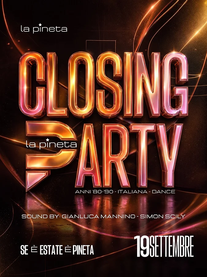 Closing Party - Discoteca La Pineta · Ttattà Go