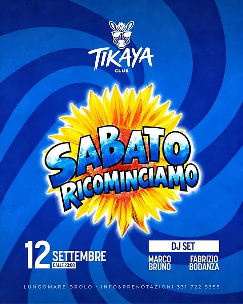 Sabato Ricominciamo al Tikaya Club