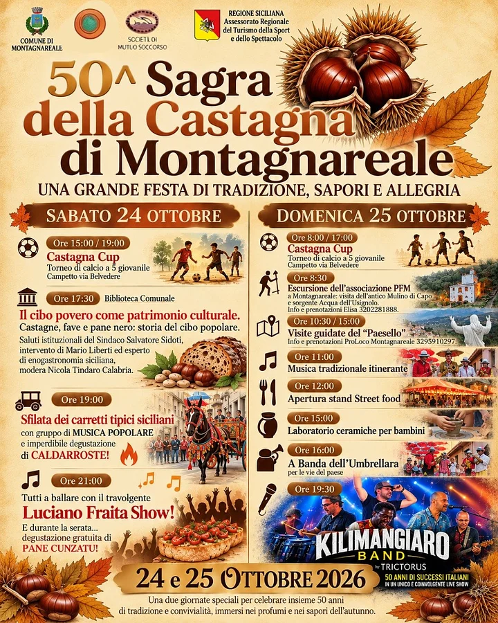 50^ Sagra della Castagna a Montagnareale · Ttattà Go