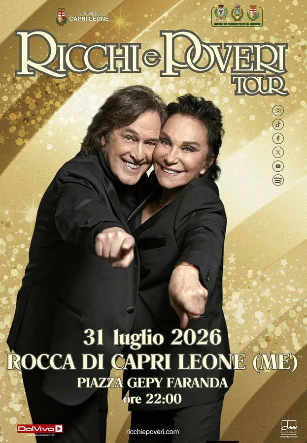 I ricchi e poveri in concerto a Rocca di Capri Leone · Ttattà Go